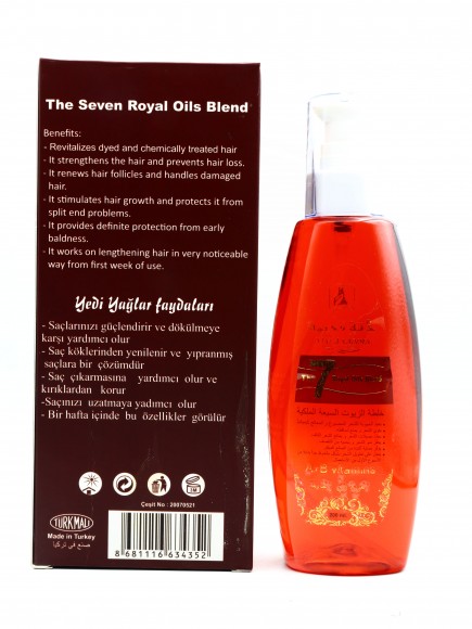 Масло для окрашенных волос Dakka Kadima с 7 маслами и витаминами A+B 200 мл Масло для окрашенных волос Dakka Kadima с 7 маслами и витаминами A+B 200 мл