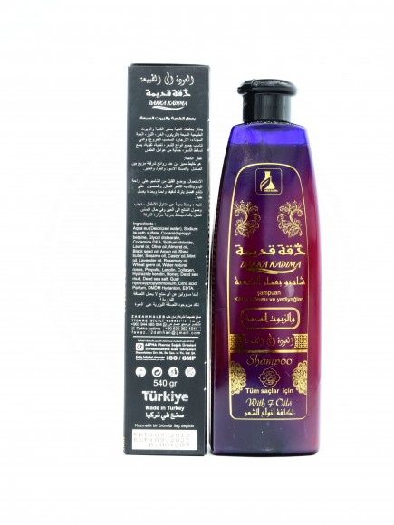 Шампунь (мужской) Dakka Kadima с 7 маслами с добавлением парфюма кааба 540 мл 