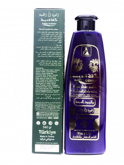 Шампунь Dakka Kadima (для жирных и хрупких волос) с 7 маслами 540 мл Шампунь Dakka Kadima (для жирных и хрупких волос) с 7 маслами 540 мл