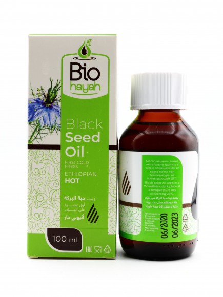 Bio Hayah — «Жгучая Эфиопия» Масло черного тмина 100 мл Bio Hayah — «Жгучая Эфиопия» Масло черного тмина 100 мл