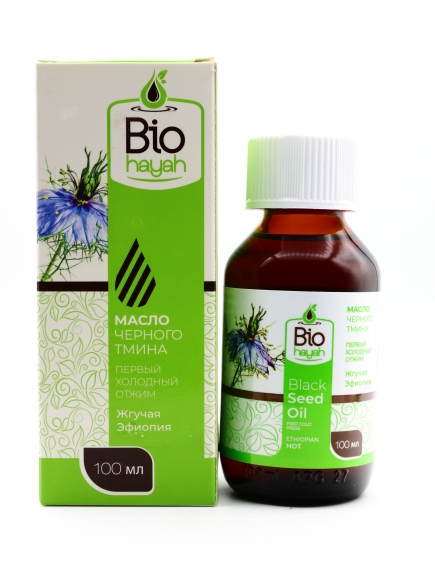 Bio Hayah — «Жгучая Эфиопия» Масло черного тмина 100 мл Bio Hayah — «Жгучая Эфиопия» Масло черного тмина 100 мл