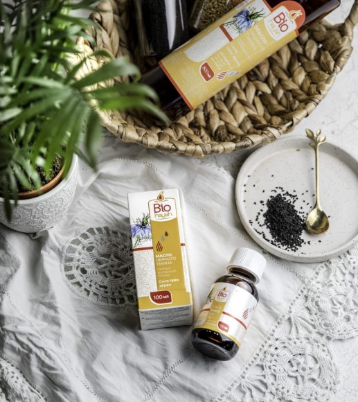 Bio Hayah — «Сила трёх зёрен» Масло черного тмина 100 мл