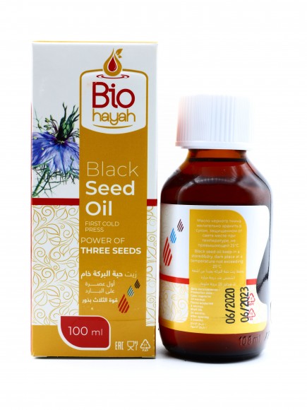 Bio Hayah — «Сила трёх зёрен» Масло черного тмина 100 мл