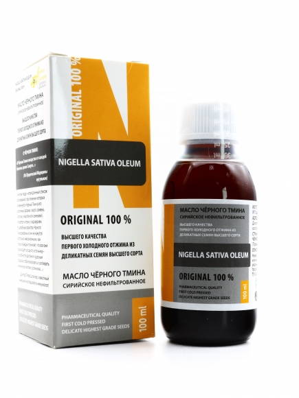 Arabian Secrets - Масло чёрного тмина Сирийское нефильтрованное Nigella Sativa Oleum 100 мл