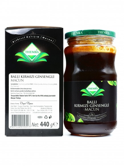 Медовая паста с женшенью Balli kirmizi ginsengli Themra 440 гр Медовая паста с женшенью Balli kirmizi ginsengli Themra 440 гр