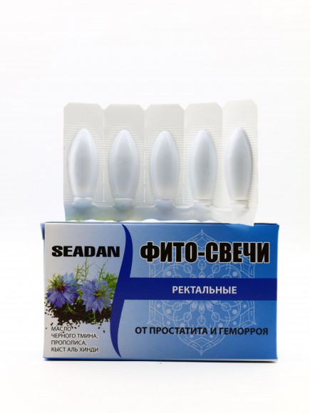 Фито-свечи ректальные от простатита и геморроя Seadan 